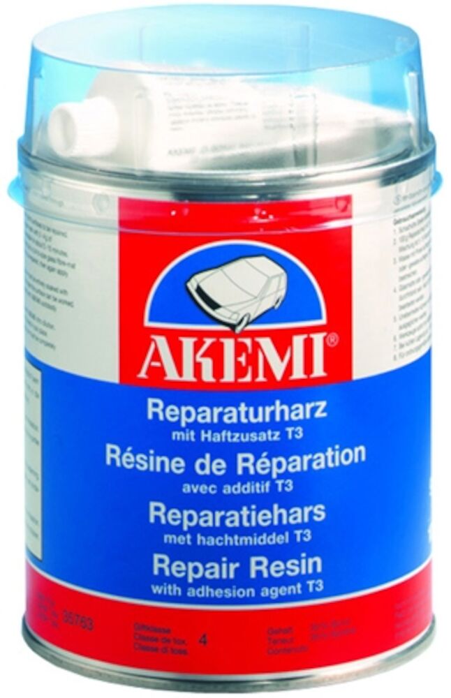 Akemi reparatiehars met hechtingsmiddel T3, incl. verharder